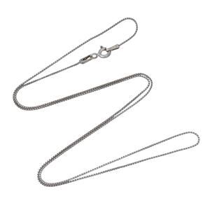 Box Link Chain Necklace | Italian Vintage Sterling Silver 925 | 18.5"